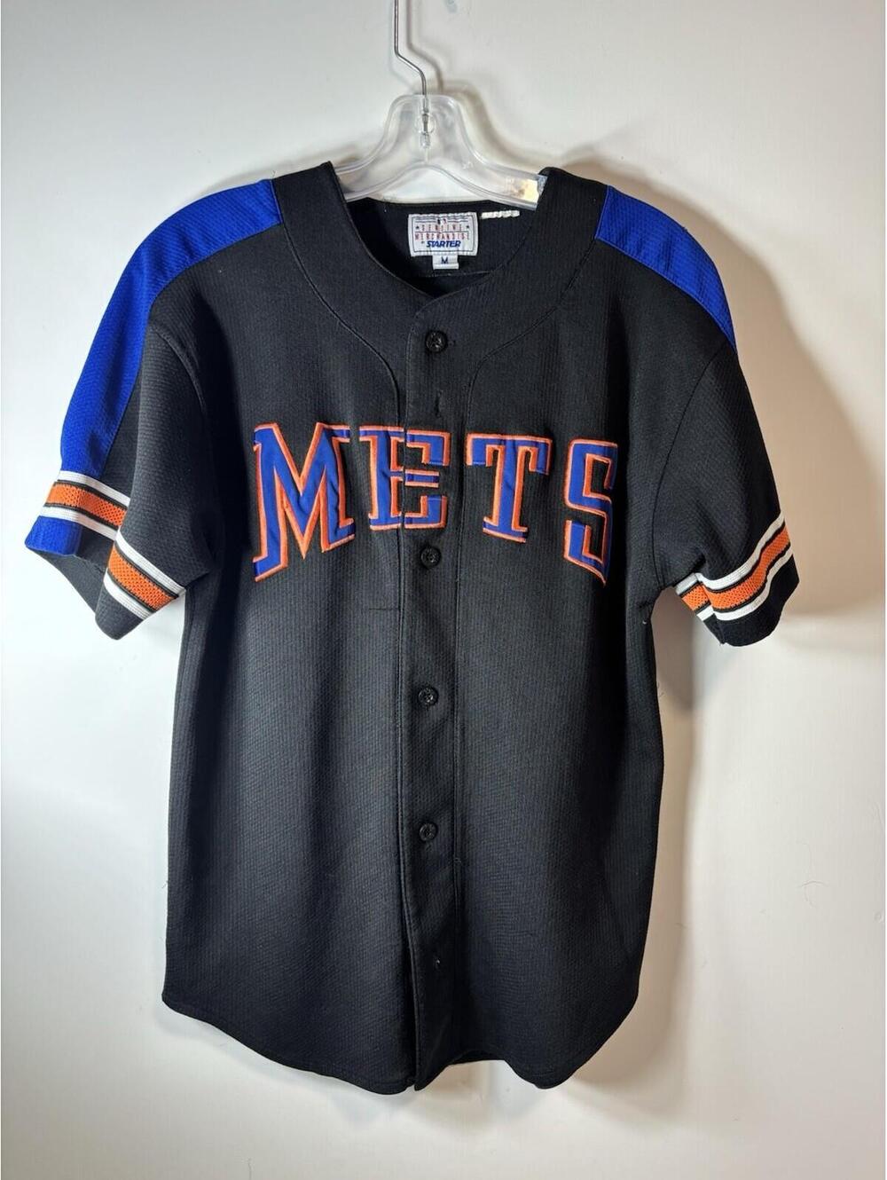 NEW YORK METS MIKE PIAZZA VINTAGE STARTER ALTERNATE MLB BASEBALL JERSEY MEDIUM